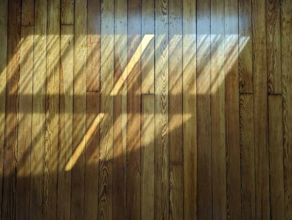 Reclaimed Yellow Pine Floor Installation image